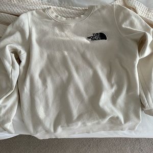 North Face Cream Color Sweatshirt